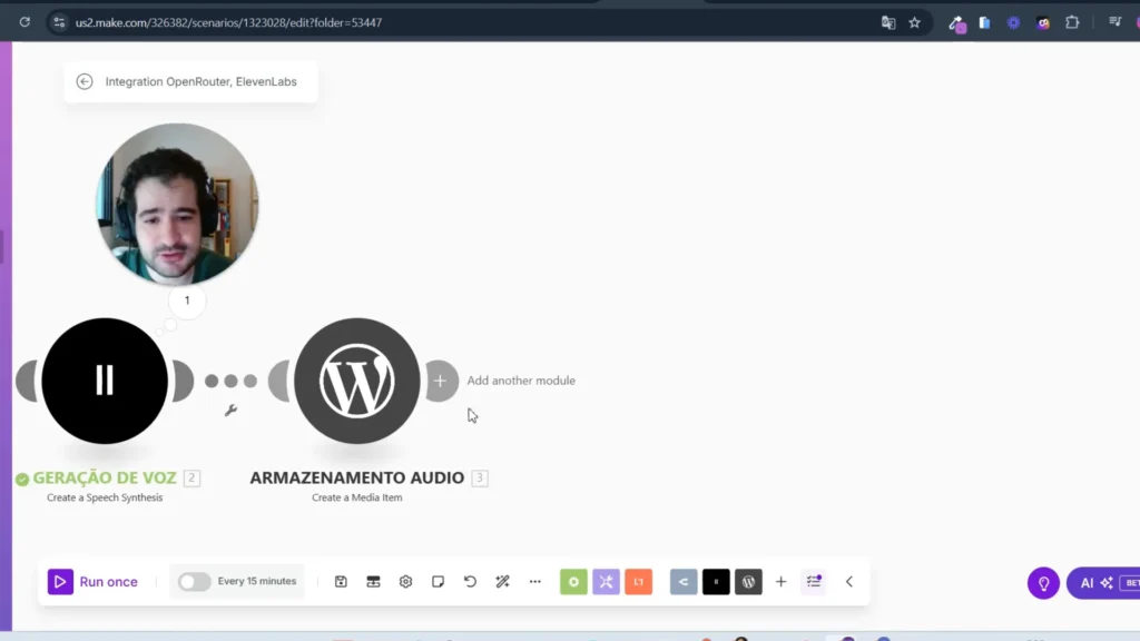 Interface do Make.com