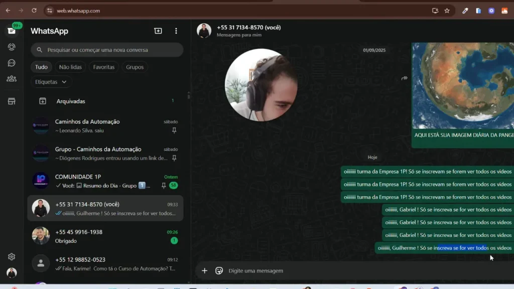Envio com personalização: nome do lead incluso na mensagem