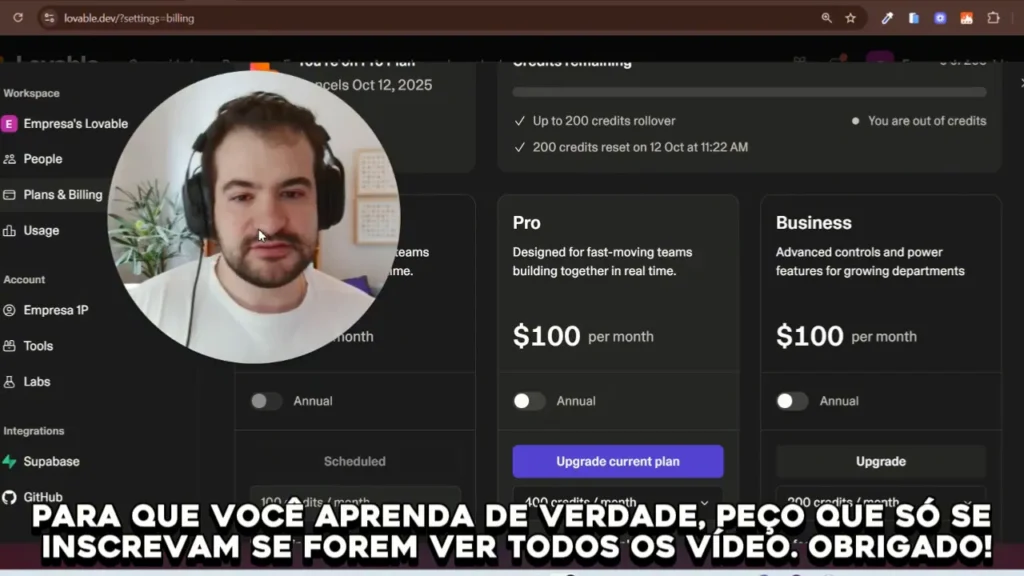 Visão geral do lovable e estatísticas da empresa